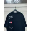 High Version Paris Spring/summer New Classic Past Logo Printed on Pure Cotton, Correct B Family Short Sleeved T-shirt