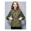 Jaqueta feminina designer jaquetas para mulheres outono inverno casaco curto mulher moda algodão fino casacos plug tamanho xxxl outerwear roupas femininas quente