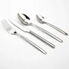 럭셔리 세트 레스토랑 디너 푸드 24pcs Forks Cutlery Tableware Dining Zining Zining Zining annive western steel Quality 240315