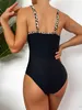 Costume da bagno da donna Costume da bagno estivo da spiaggia Costume da bagno con scollo a V profondo Costume da vacanza da donna Costume da bagno sexy Piscina Party Girl Bikini Costume intero J240319