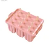 Ferramentas de sorvete 12 peças moldes de picolé de silicone moldes para fazer picolés de qualidade alimentar com sorvete - 50 palitos de picolé para cozinha L240319