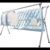 Cabides rack de secagem de roupas 95 polegadas dobrável ao ar livre indoor roupas dobrável resistente varal de aço inoxidável