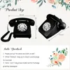 Retro Phone Audio GuestBook, Wedding Birthday Party Confession Audio Message Voicemail