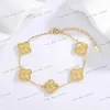 Luxury Stainless Steel Clover Necklace/Earrings/Bracelet Fashion Gold Color Four Leaf Clover Jewelry Sets for Woman