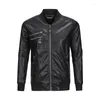 남자 자켓 재킷 가을 겨울 2024 패션 브랜드 가짜 pu 편지 고품질 오토바이 스타일 가죽