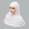 Sciarpe 2024 Hijab Musulmano Avvolgere Foulard Per Le Donne Jersey di Cotone Hijab Delle Donne di Alta Qualità di Colore Solido Sciarpa Morbida 180 70