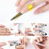 100pcs Nail Extension Forms Stickers Holder for Gel Acrylic Tips French Nail Builder Mold Extension Tools Laser Butterfly