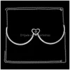 Other Cross Heart Crystal Chest Bracket Bra Chain Body Jewelry Necklace For Women Harness Lingerie Festival 221008 Drop Delivery Dh0Pw