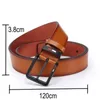 Bälten Mens Pu Leather Eloy Pin Square Buckle Belt BusinessLeisure Belts 2023 Fashion Black Coffee Brown Midjebälten för män