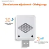 Sonnettes Musique sonnette sans fil USB sonnette sans fil maison alimentée par batterie sonnette intelligente avec télécommande anneau étanche sonnetteY240320