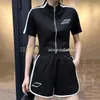 Women Sport Short Pants Full Zipper Coat Summer Breathable Loose Shorts Casual Style Tracksuit