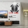 Relógios de parede Nordic Swinging Design Moderno Madeira Sala de estar Horologe Silent Home Pendurado