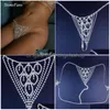 Other Stonefans Leaf Shape Waist Body Chain Thong Jewelry For Women Y Crystal Underwear Panties Fashion Jewellery 221008 Drop Delivery Dh7Eg