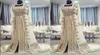 Caftan marocain Kaftan robes de soirée Dubaï Abaya arabe manches longues incroyable broderie d'or col carré occasion bal formel Go2503214