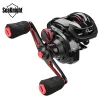 Bobinas Seaknight Marca Slardar Série 7.0: 1 8.0: 1 Baitcasting Fishing Reel 190g Sistema de Freio Magnético Fibra de Carbono Arraste 18lb Engrenagem de Latão