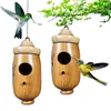 Other Bird Supplies 2PCS House Wooden For Outside Hanging Houses Nesting