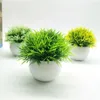 Decoratieve bloemen 2-delige potsimulatieplanten Uitstekende keuze voor huisdecoratie Lage onderhoudskosten Pot Bonsai-ornament