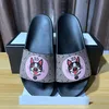 2024 Designer Slippers Rubber Slide brand Luxury Home bedroom Sandal Womens Red Flower Black Hole Tiger Snake comfortable fashionable