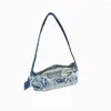 Sacs de soirée Vintage Dening Cowboy Aisselles Mode Sea Blue Femmes Sac à main Été Patchwork Lady Sac à bandoulière Casual Petit fourre-tout 2024