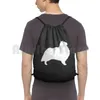 Sırt çantası Shetland Sheepdog Silhouette (ler) Çekme Çantaları Spor Çanta Su Geçirmez Sheltie Köpek Evcil Hayvanlar