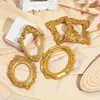 Frames 5 Pcs Small Golden Po Frame Display Shelves Background Props Retro Toy Decoration Creative Resin Decorative Picture Baby