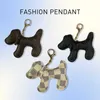 Keychains & Lanyards Designer New internet celebrity creative leather presbyopia small French bulldog bag keychain decoration fashion trend gift 28Y3