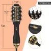 Dryer LISAPRO Elegant Black Golden Hot Air Brush 2.0 One Step Hair Dryer Brush and Styler Volumizer Multifunctional Blow Dryer Brush