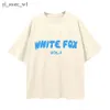 Рубашка Whites Fox Женская футболка Дизайнерские футболки Толстовка White Fox Хлопок высшего качества Повседневные футболки Woens Шорты с рукавами Street Slim Fit Роскошная рубашка в стиле хип-хоп Fox 3490