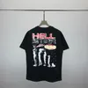 Mode Hellstar chemise hommes Rappe Top haute marque de marée américaine amusant drôle bande dessinée anglais lettre imprimer lâche tout col rond à manches courtes T-shirt TEE tide A16