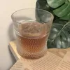 Wine Glasses 300ml Whiskey Glassses Thickened Drinkware Restaurant Glass Pearl Dot Pattern Embossed Ice Coffee Cup Soda Water Juice Cups