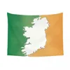 Arazzi Mappa dell'Irlanda retrò con bandiera irlandese Arazzo Decorazioni per la casa Hippie personalizzato Appeso a parete patriottico per camera da letto