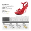 Dress Shoes High Heel Sandals Women 2020 Summer New Slippers Red Fine Patent Leather Open Toe Plus Size Sexy Ladies BanquetDQ7H H240321