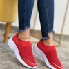 Casual Shoes For Women Spring Mesh Cloth Fashion Splicing Comfortable Flat Sneakers Elastic Band