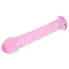 Pink Glass Spiral Anal Dildo G Spot Stimulator Glass Penis Big Dildos For Women Masturbator Couples Adult Sex Toys For Woman