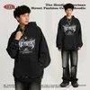 Mens Wear Spring Street National Fashion Brand Washing Chinese Stamping Hoodie