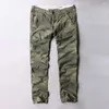 Calças masculinas na moda carga homem casual camuflagem solta baggy estilo militar densidade calças de algodão corredores roupas masculinas