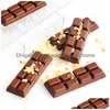 Baking Moulds Mods Polycarbonate Chocolate Molds Square Round Sweets Candy Bar Mod Cake Bonbon Confectionery Tools Bakeware 230606 Dro Dhsf4