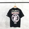 T Shirt Tasarımcı T Shirt Grafik Tee Giyim Giysileri Yenilikçi Yıkanmış Kumaş Sokak Graffiti Yazı Folyo Baskı Vintage Siyah Gevşek Takım Artı Boyut