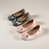 Girls' Dual-Tone Mouse Patern Flats Shoes, Anti-Slip Sole Princess Shoes