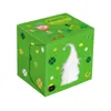 Cadeau cadeau 12pcs St. Patrick's Day Box Goodie Emballage en papier portable Boîtes de friandises