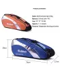 Taschen große Badminton -Tasche tragbarer Tennisschläger Badminton Schuhe Rucksack Athleten Trainingstasche Professionelle Sporttennis 612 PCs