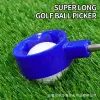 Aiuta la raccolta di palline da golf da 9 piedi / 6 piedi Fornitura in fabbrica Testa esagonale Pallina da golf Retriever Grabber Ball Picker Nuovo design Maniglia di alta qualità