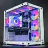 AIGO AR12 WHITE 120 مم كمبيوتر CAST CASE CASE CODANING COOLING 6PIN RGB LED 12 سم كتم Ventilador ضبط السرعة 5V ARGB عشاق 240401