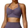 Yoga-Outfit für Damen, bequem, weich, unterstützend, leicht, Neckholder-Sport-BH, Frühling, Outdoor, Laufen