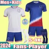 ベストセラーUSAS Pulisic Soccer Jerseys 2024 2025 Copa America 24/25ホームアウェイキッズフットボールシャツメンズプレーヤーバージョンSmith Morgan