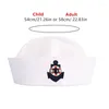 Berets Doce Meninas Chapéu de Marinheiro com Brim Roll-up Marinha Seafaring Bordado Âncoras Adulto Adolescentes Halloween Cosplay