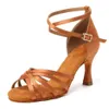 Zapatos de vestir Zapatos de baile latino Suelas de gamuza para mujer Tango Interior Tacones altos cubanos Salón de fiestas al por mayor H2403255