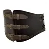 Riemen Vrouwen Verstelbare Taille Riem Vintage Brede Corset Middeleeuwse Stijl Volwassen Decoratieve Jas Met Gesp Drop