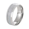 Personalized and Fashionable Titanium Steel Ring with Rime Silk Pattern