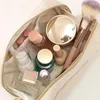 Sacs à cosmétiques DHL50pcs velours côtelé blanc rose grande capacité couleur de mélange de maquillage solide